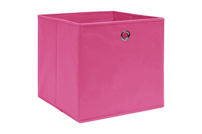 Förvaringslådor 10 st rosa 32x32x32 cm tyg - Rosa - Förvaring - Småförvaring - Förvaringslådor