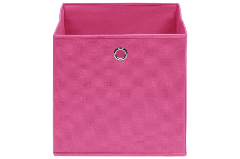 Förvaringslådor 10 st rosa 32x32x32 cm tyg - Rosa - Förvaringslådor