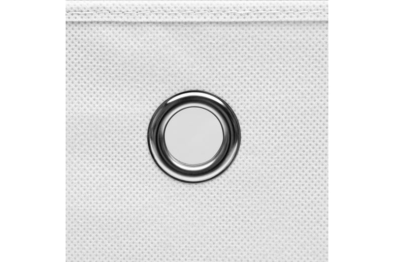Förvaringslådor 4 st non-woven tyg 28x28x28 cm vit - Vit - Förvaring - Småförvaring - Förvaringslådor