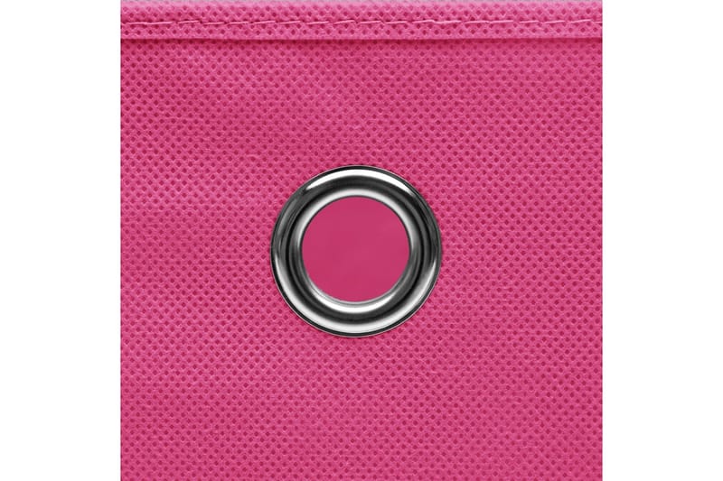 Förvaringslådor med lock 4 st rosa 32x32x32 cm tyg - Rosa - Förvaring - Småförvaring - Förvaringslådor