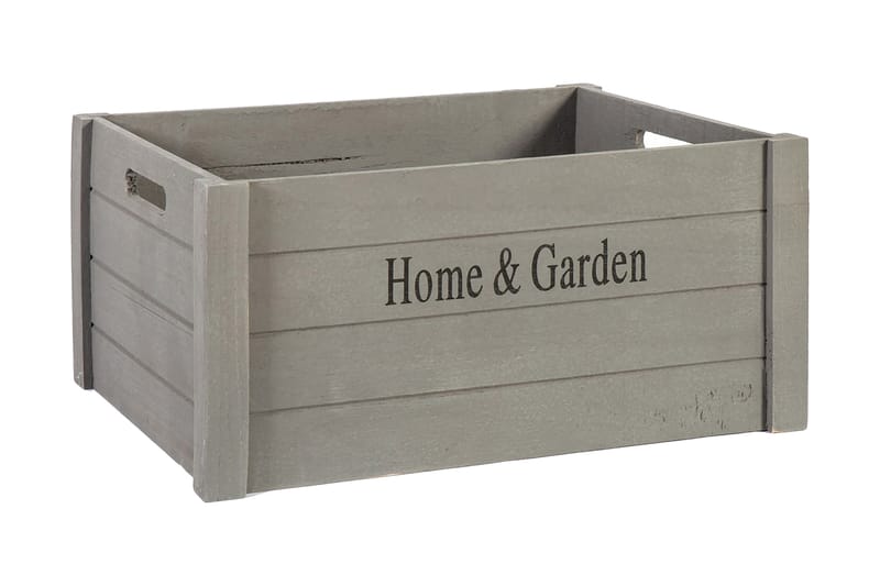 HOME&GARDEN-2 M Trälåda Grå - Förvaringslådor