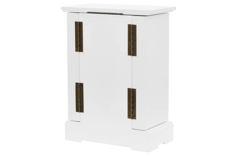 Smyckeskrin med spegel MDF 25x13,5x34 cm - Vit - Förvaring - Småförvaring - Förvaringslådor