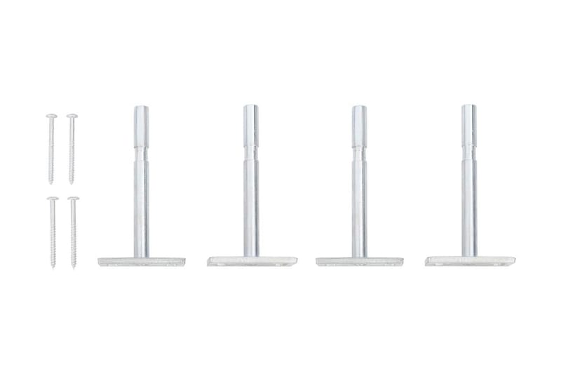 Vägglådor ek och vit 2 st 60x23,5x10 cm MDF - Vit/Trä - Förvaringslådor