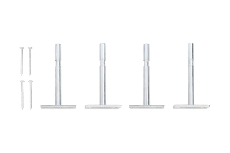 Väggmonterad låda 2 st vit 60x23,5x10 cm MDF - Vit - Förvaring - Småförvaring - Förvaringslådor