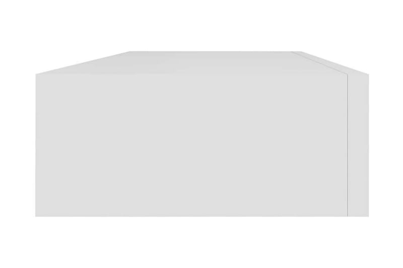 Väggmonterad låda 2 st vit 60x23,5x10 cm MDF - Vit - Förvaring - Småförvaring - Förvaringslådor