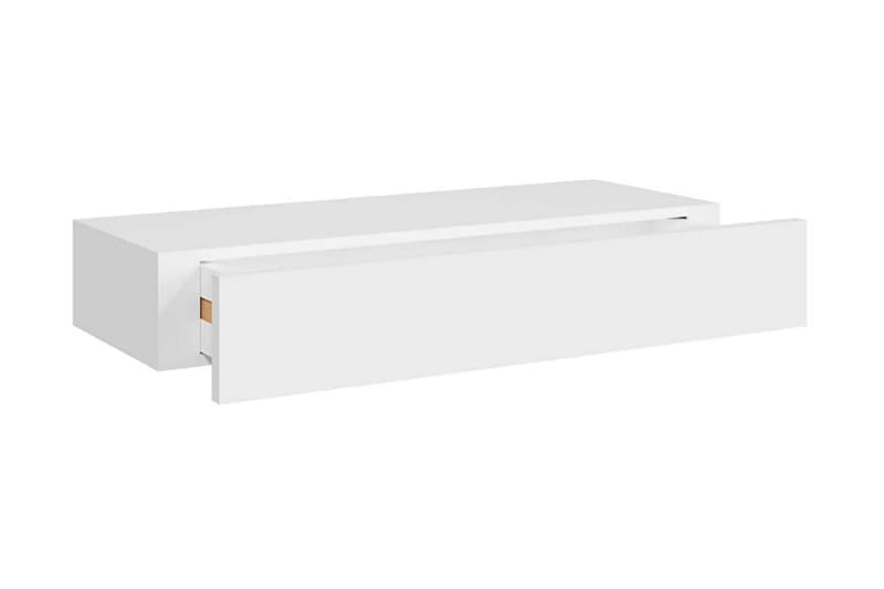 Väggmonterad låda 2 st vit 60x23,5x10 cm MDF - Vit - Förvaring - Småförvaring - Förvaringslådor