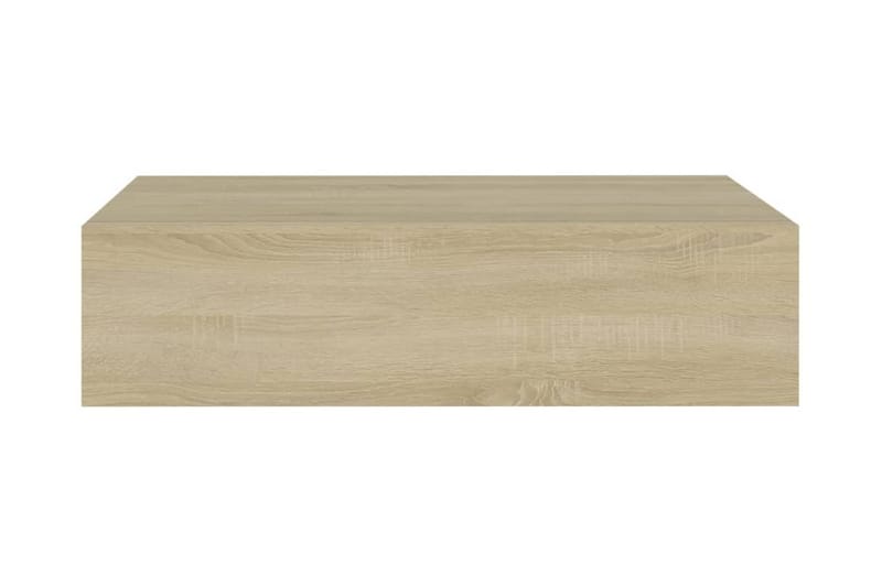 Väggmonterad låda ek 40x23,5x10 cm MDF - Brun - Förvaringslådor