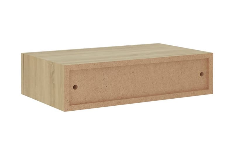 Väggmonterad låda ek 40x23,5x10 cm MDF - Brun - Förvaringslådor