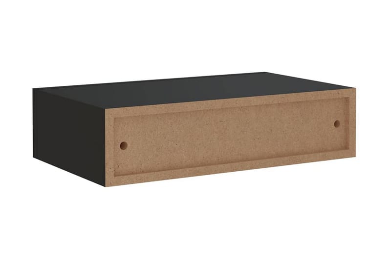 Väggmonterad låda svart 40x23,5x10 cm MDF - Svart - Förvaring - Småförvaring - Förvaringslådor