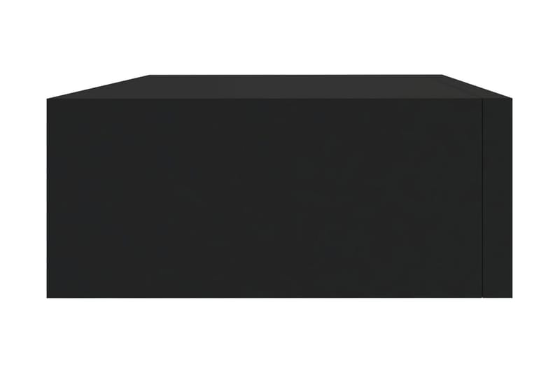 Väggmonterad låda svart 40x23,5x10 cm MDF - Svart - Förvaring - Småförvaring - Förvaringslådor