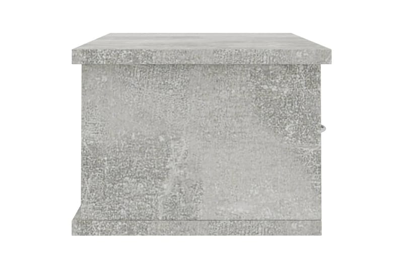 Väggmonterade lådor betonggrå 60x26x18,5 cm spånskiva - Betonggrå - Förvaringslådor