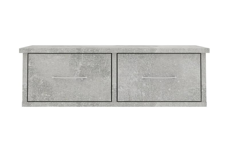 Väggmonterade lådor betonggrå 60x26x18,5 cm spånskiva - Betonggrå - Förvaringslådor