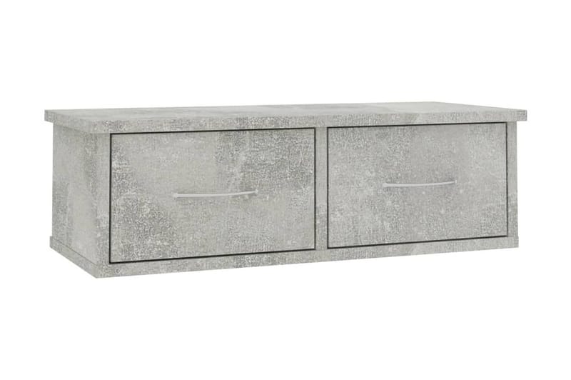 Väggmonterade lådor betonggrå 60x26x18,5 cm spånskiva - Betonggrå - Förvaring - Småförvaring - Förvaringslådor