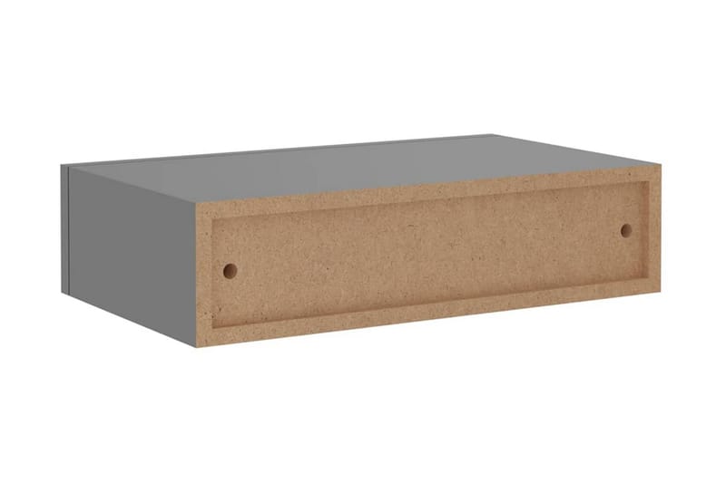 Väggmonterade lådor grå 2 st 40x23,5x10 cm MDF - Grå - Förvaring - Småförvaring - Förvaringslådor