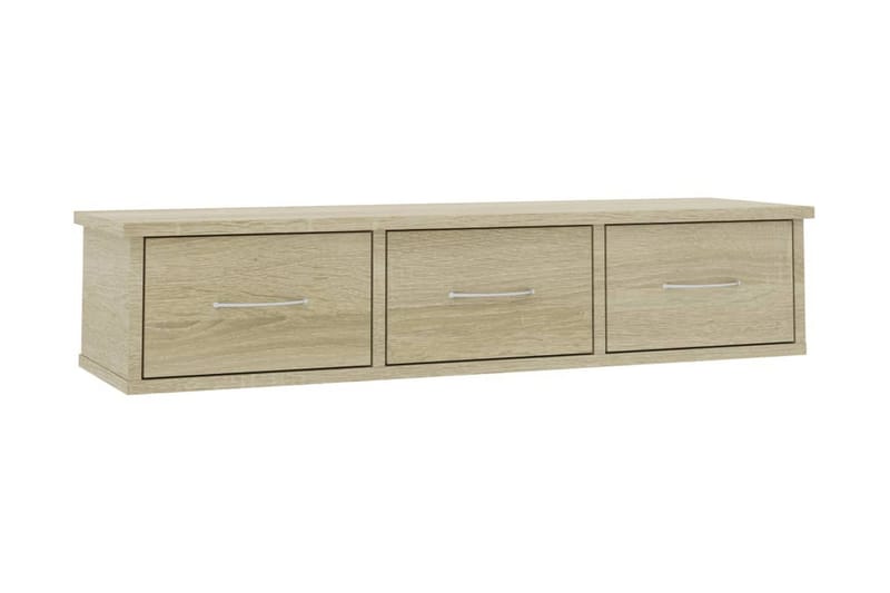 Väggmonterade lådor sonoma-ek 88x26x18,5 cm spånskiva - Brun - Förvaring - Småförvaring - Förvaringslådor