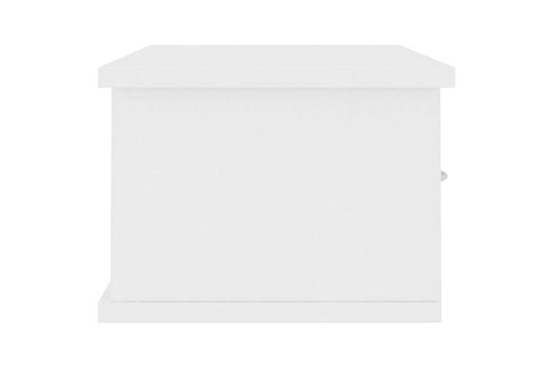 Väggmonterade lådor vit 60x26x18,5 cm spånskiva - Vit - Förvaringslådor