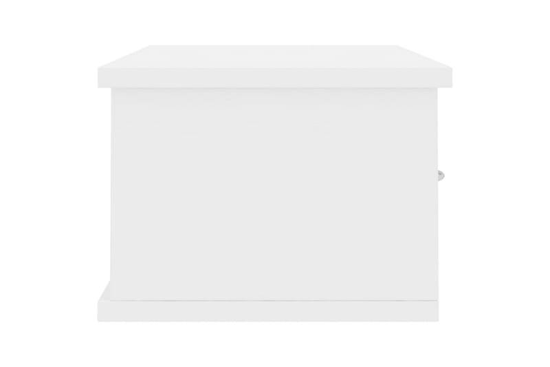 Väggmonterade lådor vit högglans 60x26x18,5 cm spånskiva - Vit högglans - Förvaringslådor