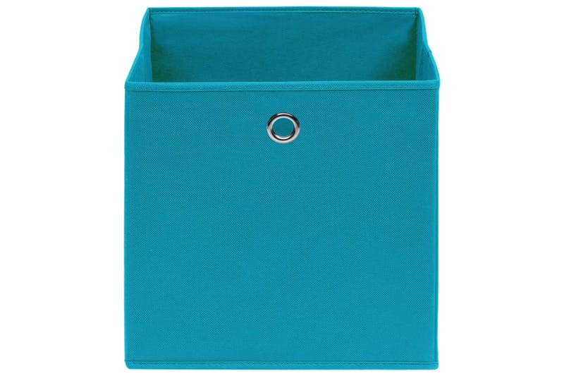 Förvaringslådor 10 st non-woven tyg 28x28x28 cm babyblå - Turkos - Förvaringslådor