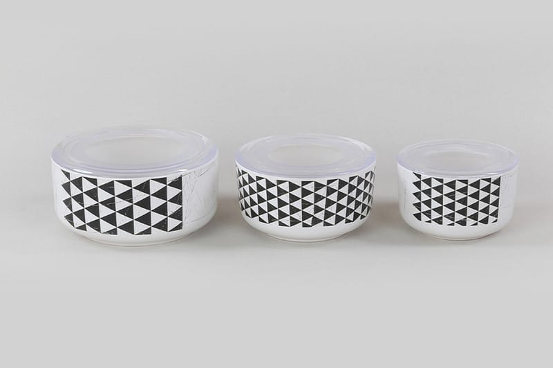 FÖRVARINGSLÅDOR 6-pack Vit/Svart