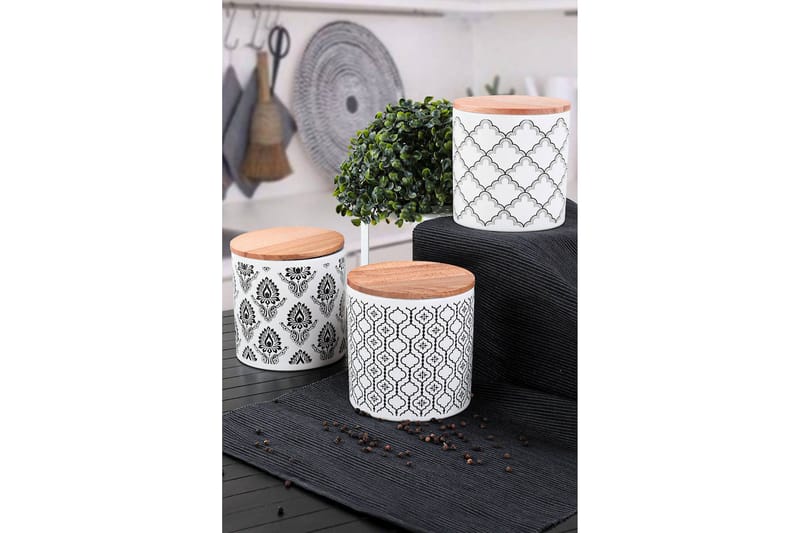 Förvaringslådor 6-pack - Vit/Svart - Förvaring - Småförvaring