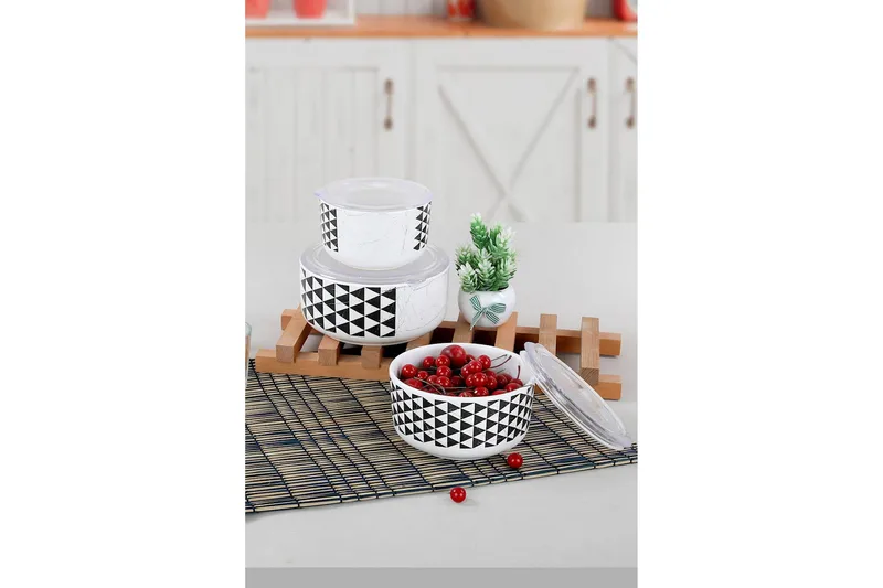 Förvaringslådor 6-pack - Vit/Svart - Förvaring - Småförvaring