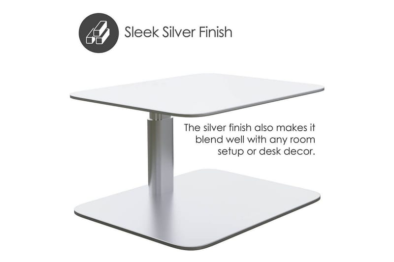 Datorställ Desire2 Vertikalt Justerbart - Silver - Förvaring - Småförvaring - Förvaringsställ - Laptopställ