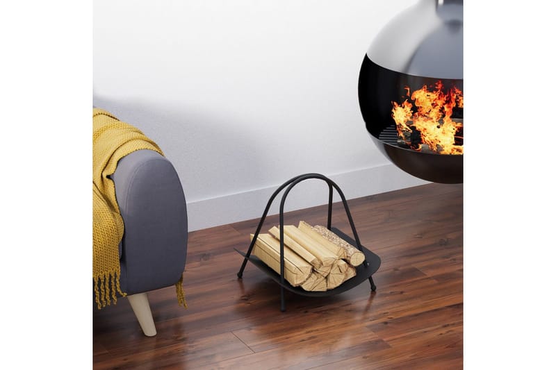 Dekorativt Metalltillbehör Mirven Svart - Svart - Förvaring - Småförvaring - Förvaringsställ - Vedställ