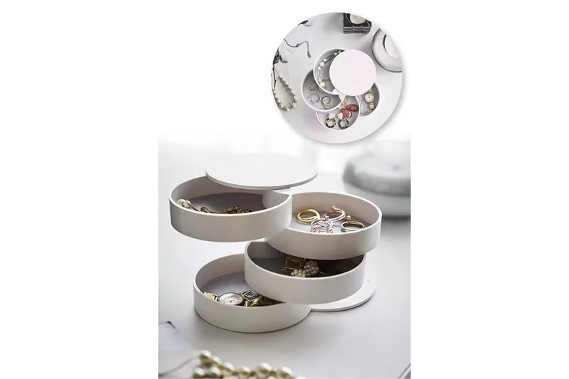 Kiyomoto Sminkställ - Vit - Förvaring - Småförvaring - Förvaringsställ - Sminkställ & ställ sminkborstar