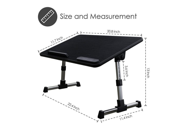 Laptopställ Desire2 Justerbart - Svart - Förvaring - Småförvaring - Förvaringsställ - Laptopställ