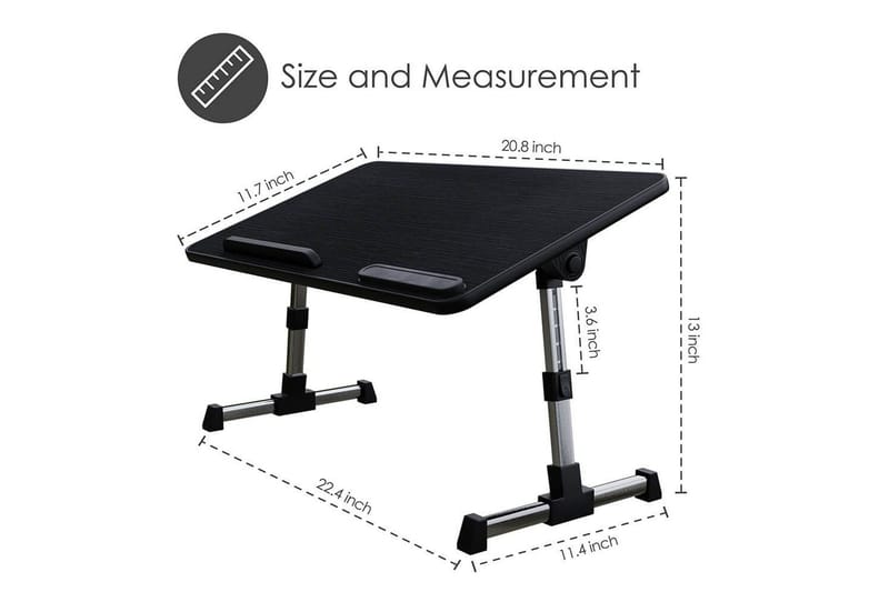 Laptopställ Desire2 Justerbart - Svart - Förvaring - Småförvaring - Förvaringsställ - Laptopställ