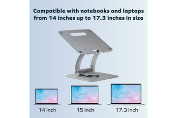 Laptopställ Desire2 Supreme Dual Pivot Plus Silver - Silver - Förvaring - Småförvaring - Förvaringsställ - Laptopställ
