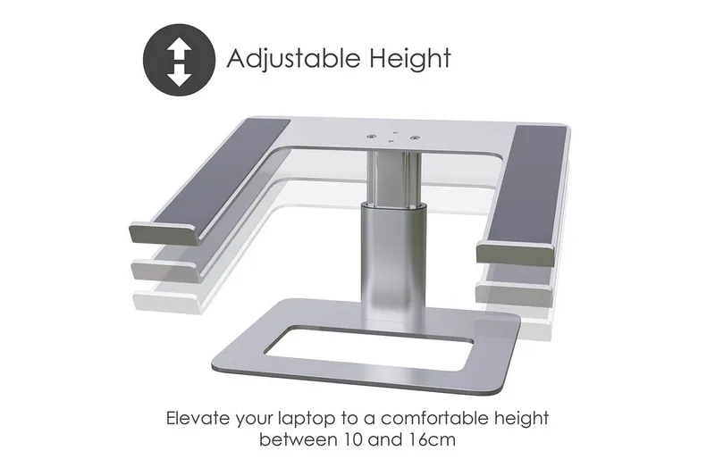 Laptopställ Desire2 Vertikalt Justerbart - Silver - Förvaring - Småförvaring - Förvaringsställ - Laptopställ