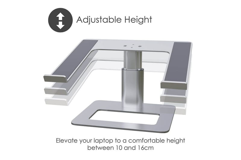 Laptopställ Desire2 Vertikalt Justerbart - Silver - Förvaring - Småförvaring - Förvaringsställ - Laptopställ