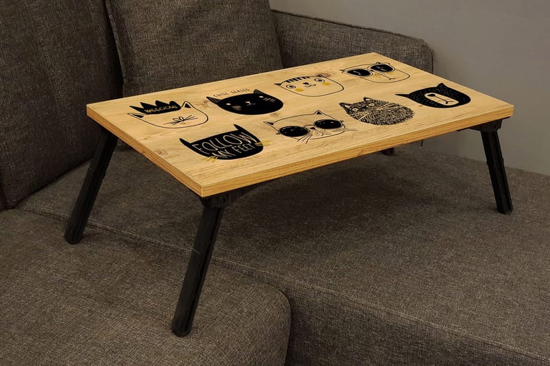 MALINS Laptopställ 25 cm Trä/natur/Svart - Förvaring - Småförvaring - Förvaringsställ - Laptopställ