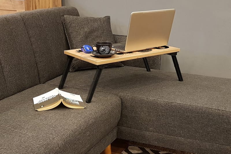 Rademacher Laptopställ 25 cm - Trä/natur/Svart - Förvaring - Småförvaring - Förvaringsställ - Laptopställ