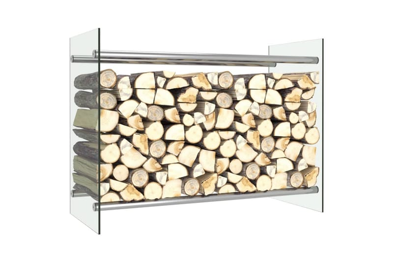 Vedställ genomskinlig 80x35x60 cm glas - Vedförvaring - Vedställ