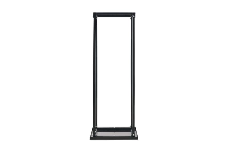 Vedställ med bas svart 37x37x113 cm stål - Svart - Förvaring - Småförvaring - Förvaringsställ - Vedställ