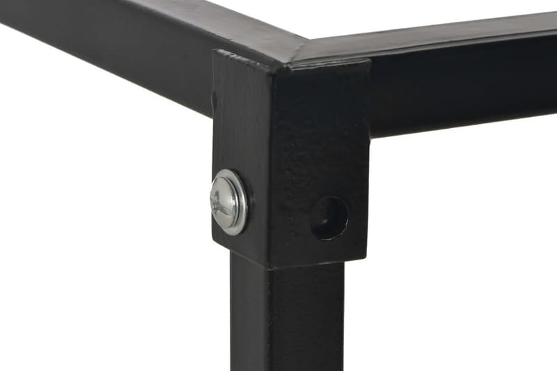 Vedställ med bas svart 37x37x113 cm stål - Svart - Förvaring - Småförvaring - Förvaringsställ - Vedställ