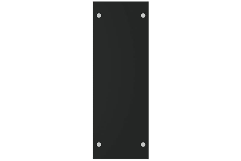 Vedställ svart 40x35x100 cm härdat glas - Svart - Förvaring - Småförvaring - Förvaringsställ - Vedställ
