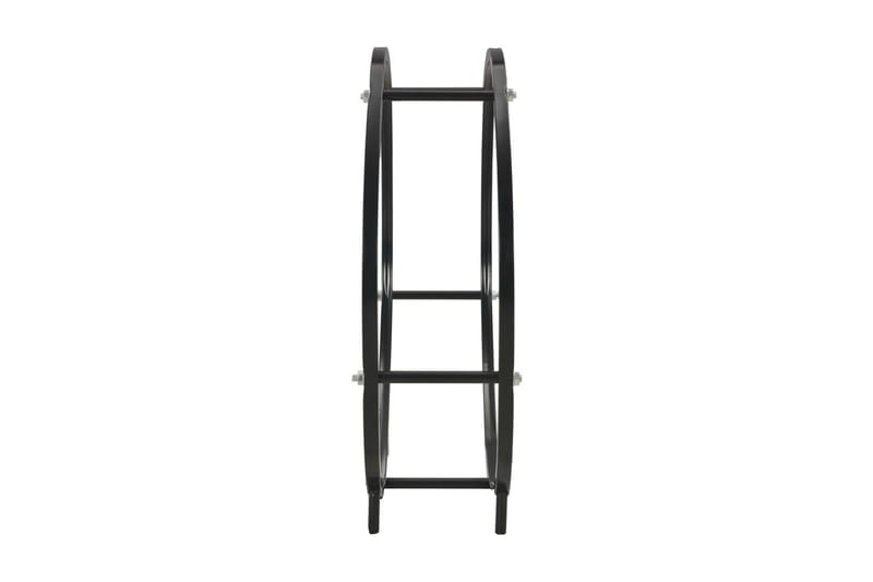 Vedställ svart 70x20x70 cm stål - Svart - Förvaring - Småförvaring - Förvaringsställ - Vedställ