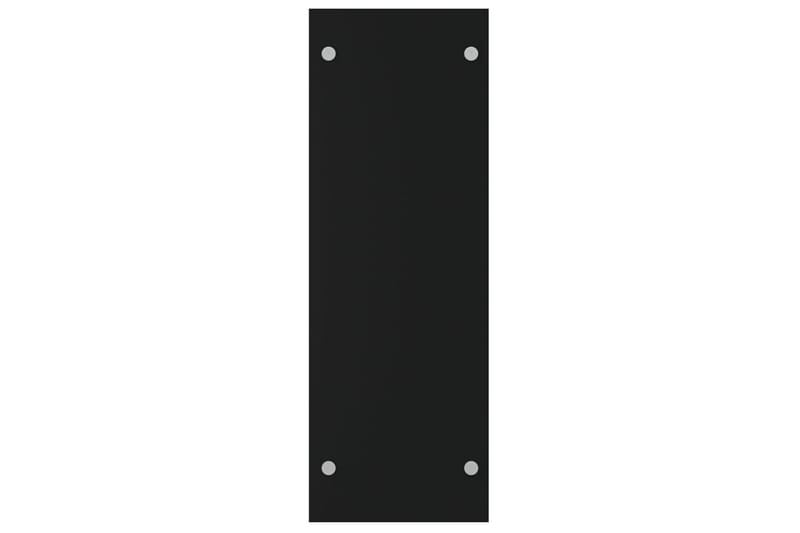 Vedställ svart 80x35x100 cm härdat glas - Svart - Förvaring - Småförvaring - Förvaringsställ - Vedställ