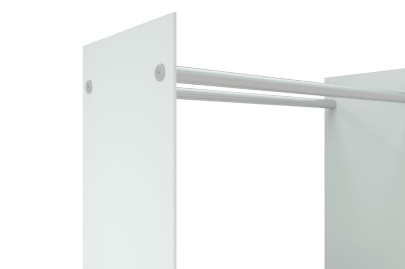 Vedställ vit 80x35x100 cm härdat glas - Vit - Förvaring - Småförvaring - Förvaringsställ - Vedställ