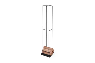 Wood Vedstativ Högt - Svart/Stål - Förvaring - Småförvaring - Förvaringsställ - Vedställ