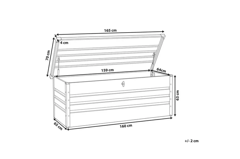 Låda Cebrosa 165x70x67 cm - 165x70x67 cm - Förvaring - Småförvaring - Förvaringslådor