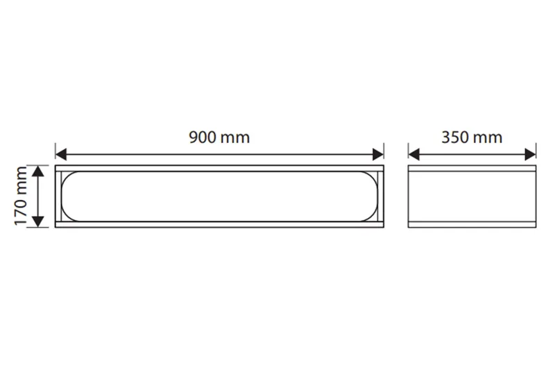 Marinport Väggskåp 90 cm - Beige - Förvaring - Småförvaring - Förvaringslådor