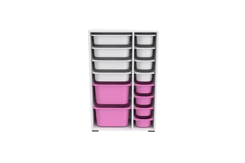 Masashige Förvaringslådor 69,5 cm - Vit/Rosa - Förvaring - Småförvaring - Förvaringslådor