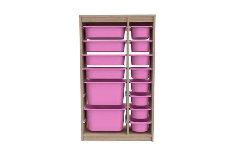 Montana Förvaringslådor 69 cm - Natur/Rosa - Förvaring - Småförvaring - Förvaringslådor
