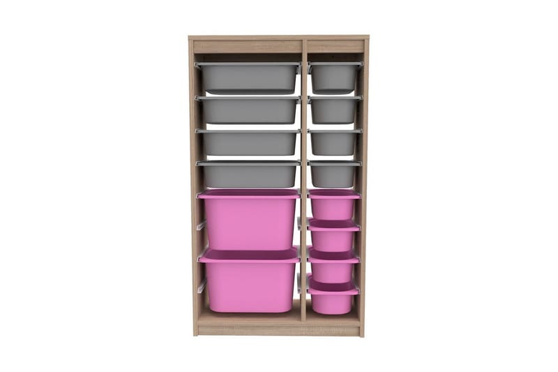 Montana Förvaringslådor 69 cm - Rosa/Grå - F�örvaring - Småförvaring - Förvaringslådor