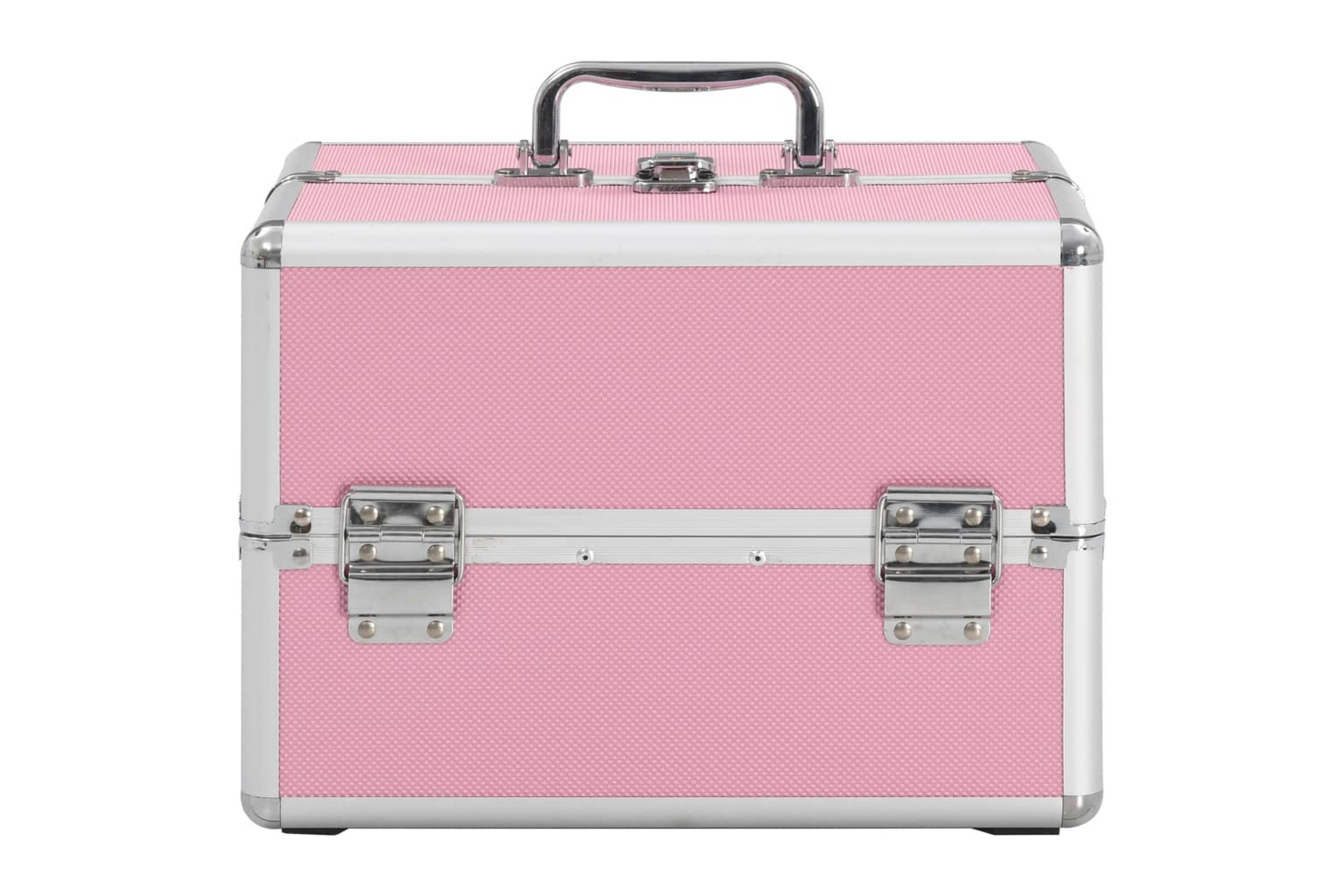 Sminklåda 22x30x21 cm rosa aluminium – Rosa