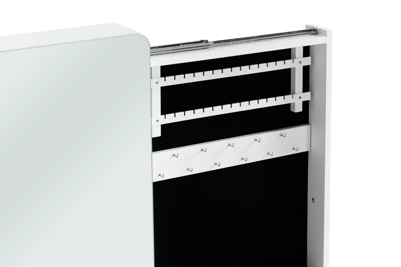 Rogue Smyckesskåp med Spegel - Vit - Förvaring - Småförvaring - Smyckesförvaring - Smyckesskåp